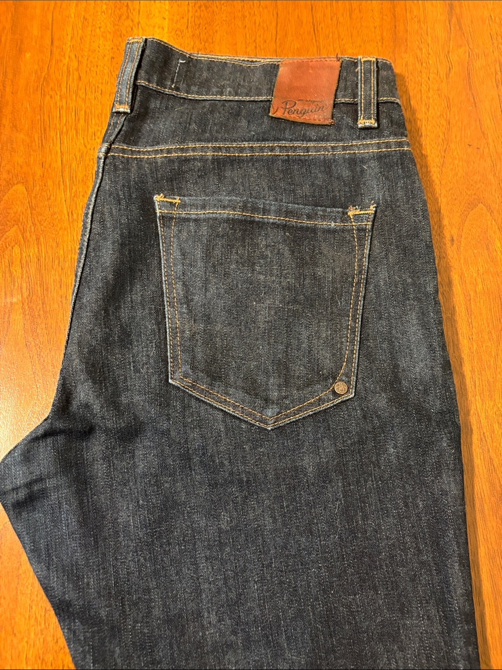Original Penguin Men's Indigo Slim Straight Jeans